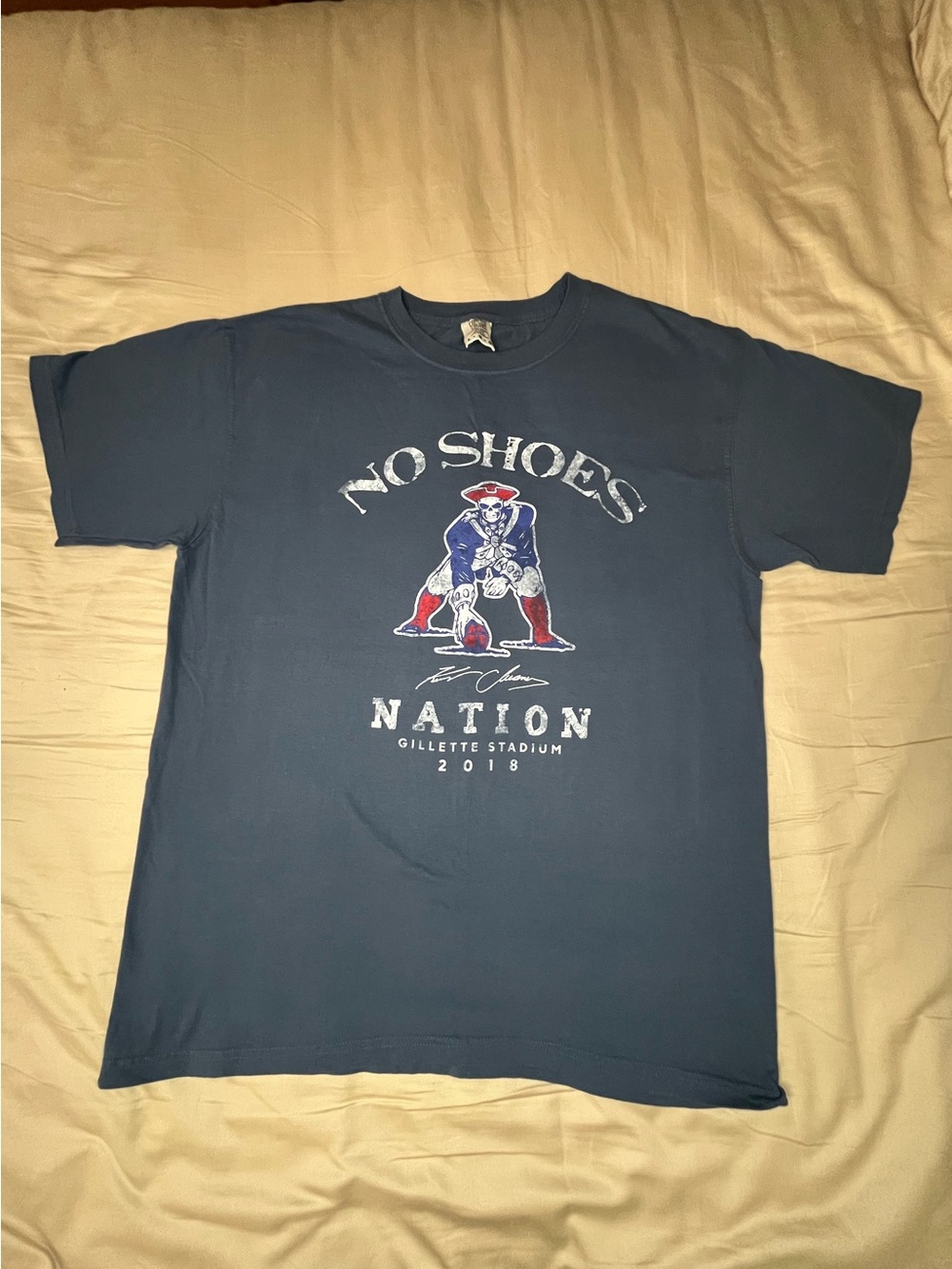 Kenny Chesney No Shoes Nation Patriots Gillette Stadium T-shirt Size Large L